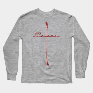 Way Maker Cross Design Long Sleeve T-Shirt